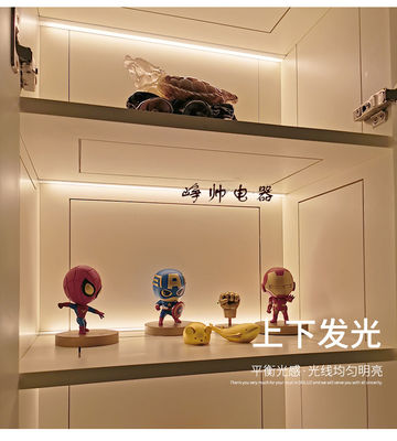 Mudah Instalasi Wall Mount Aluminium LED Kabinet Lampu dengan Kabel 200CM