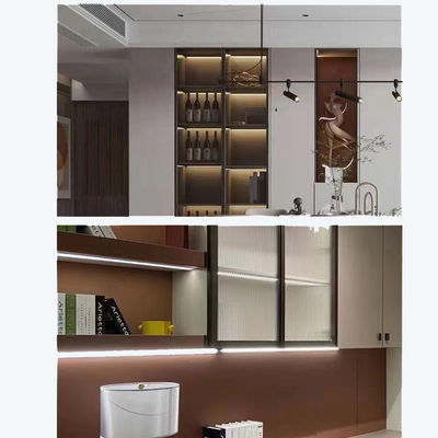 dipimpin di bawah lemari lampu bar Modern Aluminium Stand Lampu LED untuk Tampilan Showcase