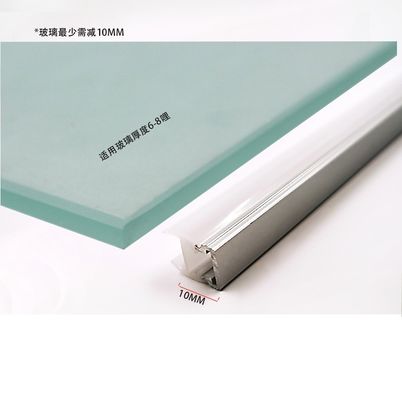 Single Glass Shelf LED Display Light dengan Warm White Dimming dan Temperatur Warna 3500K