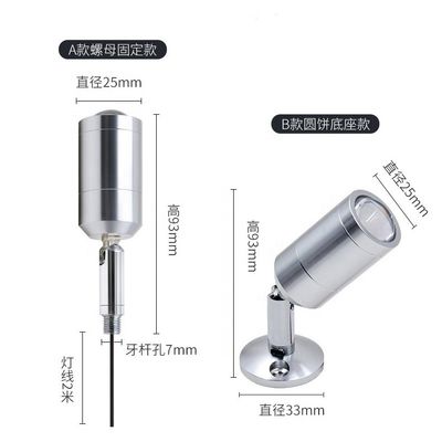 3W LED Mini Spot Light dengan Aluminium Lamp Body