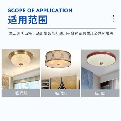 8.66" 220mm dimmable lampu langit-langit LED bulat pengganti 120v Aluminium dengan sertifikat FCC,ETL,CB,CE,LVD,EMC