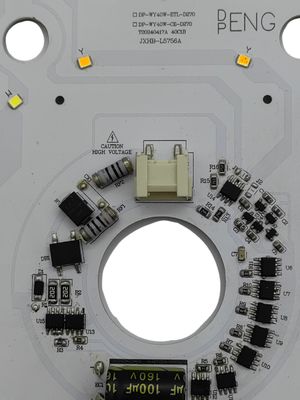 270mm dimmable lampu langit-langit LED bulat pengganti 120v Aluminium dengan sertifikat FCC,ETL,CB,CE,LVD,EMC