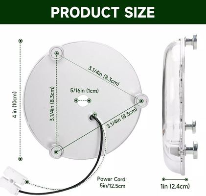 120V 15W Driverless Dia 100mm Led Light Untuk Led Fan Light Dengan Sertifikat ETL Ceiling Fan Led Light Replacement