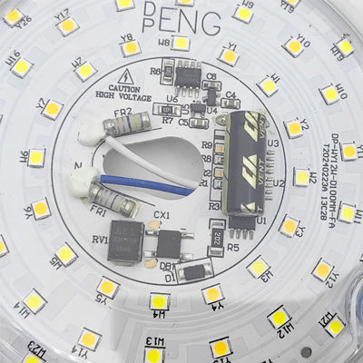 Dia100mm Round Pcb Board 12w 15w AC 110V 120V 230V 3.93' Retrofit Light Kit Untuk Langit-langit Lampu Flush Langit-langit Fan Lampu Panel Penggantian PCB 18W 3000K 6000K 1800LM 120V CRI90 Dimmable