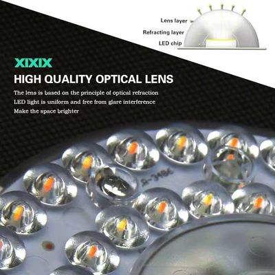 Dia125mm Round Pcb Board 4.9'' LED Retrofit Light Kit 22W Warna 3CCT 3000K/4500K/6000K CRI90 Untuk Lampu Penggantian Kipas Langit-langit Panel PCB Lampu Langit-langit LED Retrofit Kit120V 2200LM