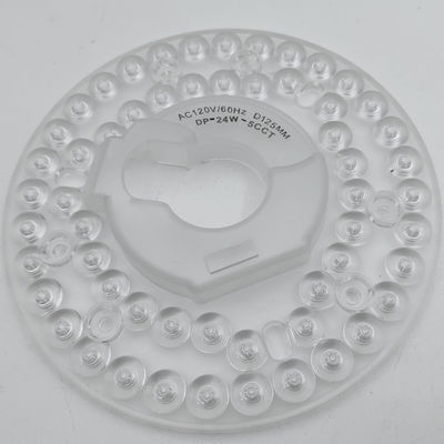 Dia125mm 4.9inch 24W LED Ceiling Fan Light Kit Retrofit Ceiling Light Replacement Kit 5CCT 3000K 3500K 4000K 5000K 6000K Adjustable 12W 18W 24W Switch, 2800LM 120V ETL 2 4 Watt