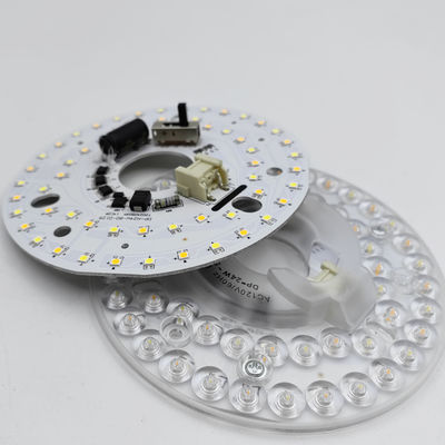 Dia125mm 4.9inch 24W LED Ceiling Fan Light Kit Retrofit Ceiling Light Replacement Kit 5CCT 3000K 3500K 4000K 5000K 6000K Adjustable 12W 18W 24W Switch, 2800LM 120V ETL 2 4 Watt