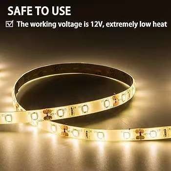 Lampu Strip LED Fleksibel 600 Unit LED Strip LED Waterproof 12 Volt LED Light Strip Paket 16,4ft/5m untuk Liburan Pesta Rumah Dekorasi Indoor Outdoor Waterproof Putih 1 Paket