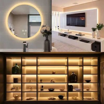 Lampu Strip LED Fleksibel 600 Unit LED Strip LED Waterproof 12 Volt LED Light Strip Paket 16,4ft/5m untuk Liburan Pesta Rumah Dekorasi Indoor Outdoor Waterproof Putih 1 Paket