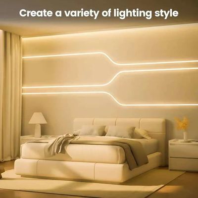 DIY Dekorasi RGB Neon Strip Light Tubes Custom 12v 24v SFflexible Neon Strip Light Untuk Dekorasi Liburan Silicone IP67 Waterproof Outdoor Neon Light