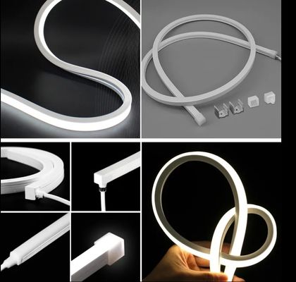 Lampu Strip Neon Diode Fleksibel Silikon 2700k-5700k Neon RGBW LED Lampu Neon