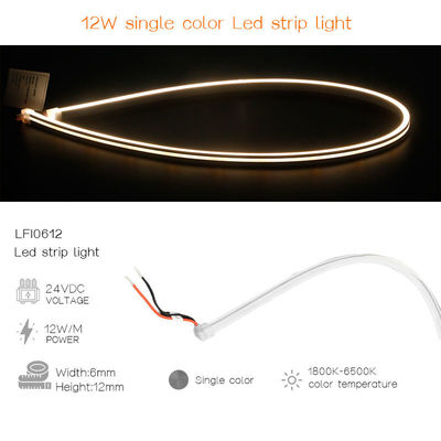 24V/12V.DC 10W Custom Flexible Neon Light Strip Untuk Dekorasi Ruang Langit-langit Kabinet Pencahayaan Neon