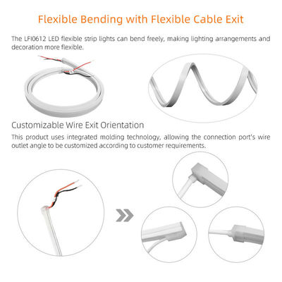 24V/12V.DC 10W Custom Flexible Neon Light Strip Untuk Dekorasi Ruang Langit-langit Kabinet Pencahayaan Neon