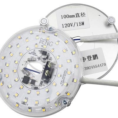 Mesin Lampu LED 15W 100MM Untuk Ruang Makan 120V Panel Fan Langit-langit Kit Retrofit Dengan Modul DOB LED Lampu Lampu Lampu Lampu Langit-langit