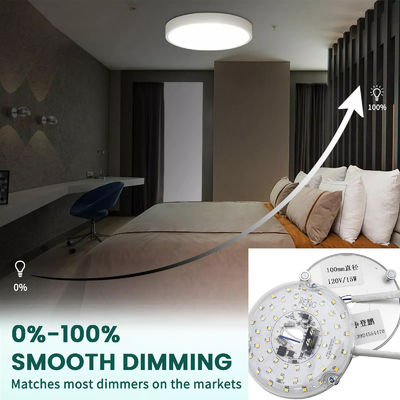 Mesin Lampu LED 15W 100MM Untuk Ruang Makan 120V Panel Fan Langit-langit Kit Retrofit Dengan Modul DOB LED Lampu Lampu Lampu Lampu Langit-langit