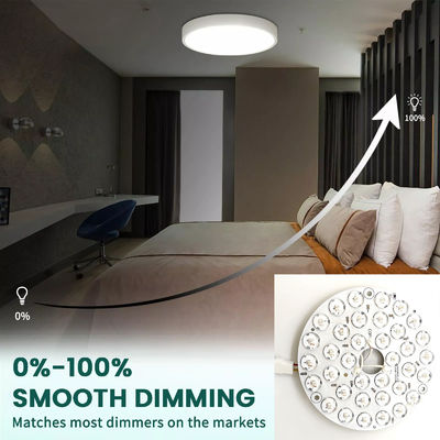 High Lumen 230V 15W 110MM 36V 3CCT Spare Part Ceiling Fan PCB Board Driver Kurang LED Modul Dimming Dan Penyesuaian Warna
