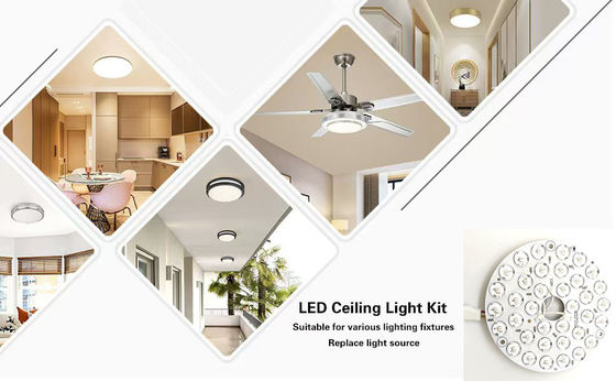 High Lumen 230V 15W 110MM 36V 3CCT Spare Part Ceiling Fan PCB Board Driver Kurang LED Modul Dimming Dan Penyesuaian Warna