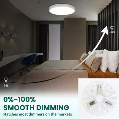 ERP Rosh LED Modul 5CCT 12W/18W/24W DIP Switch Lampu Langit-langit Kipas Dengan Witch Power Mengganti Modul LED