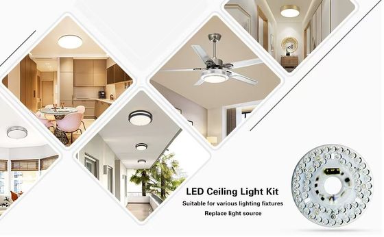 5CCT 18W/24W DIP Switch Ceiling Light Fan With Witch Power Mengganti LED Module 120V Ceiling Fan Panel Retrofit Kit Dengan Modul DOB