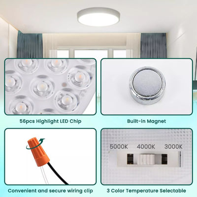 5CCT 18W/24W DIP Switch Ceiling Light Fan With Witch Power Mengganti LED Module 120V Ceiling Fan Panel Retrofit Kit Dengan Modul DOB