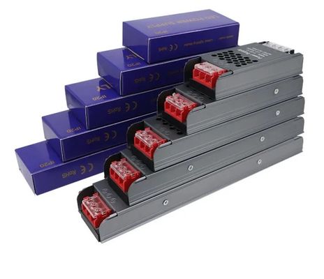 Suplai Listrik Ultra Tipis Dan Ringan 12V/24V 60W 100W 150W Led Driver Switching Power Supply Untuk Led Strip Light Tin Box
