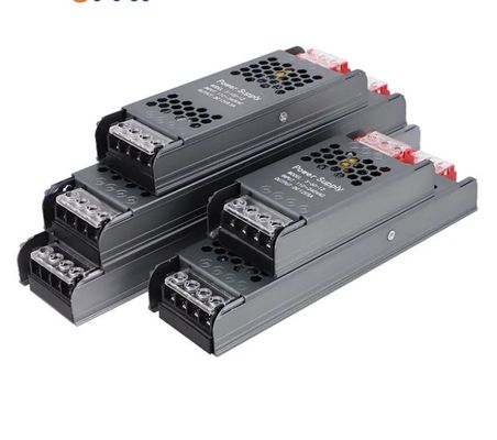 Suplai Listrik Ultra Tipis Dan Ringan 12V/24V 60W 100W 150W Led Driver Switching Power Supply Untuk Led Strip Light Tin Box