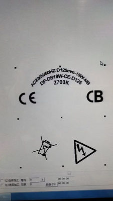 Penggantian lampu kipas langit-langit LED: produk baru: dia125mm warna tunggal 2700K, sertifikasi CE ROHS ERP disetujui