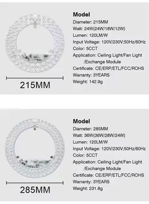 Lampu Panel LED Bulat 24W Bersertifikasi ERP ETL dengan CCT yang Dapat Disesuaikan