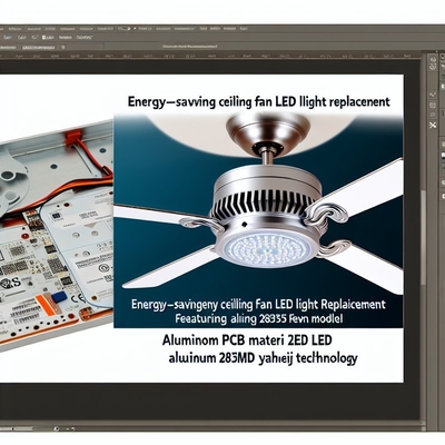 Penggantian lampu LED kipas langit-langit - Aluminium PCB, 2835SMD LED, 3000K