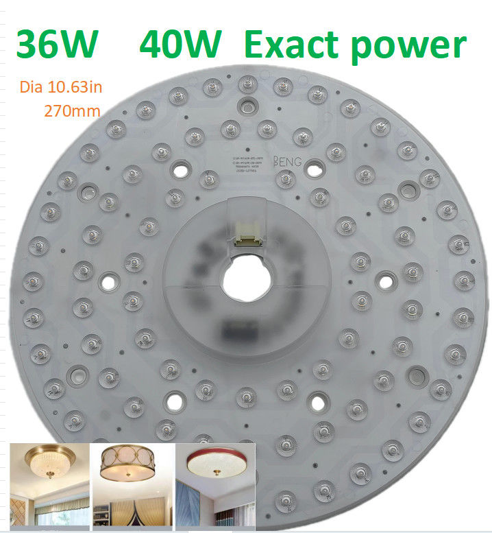 10.63" 270mm lampu langit-langit LED bulat penggantian 120v led lampu kit untuk langit-langit dengan FCC,ETL,CB,CE,LVD,EMC sertifikat