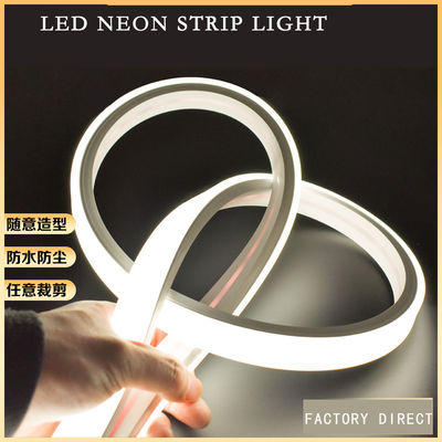 Waterproof IP54 Silicon LED Neon Strip Light Dengan Indeks Rendering Warna 3000K/4000K/6000K