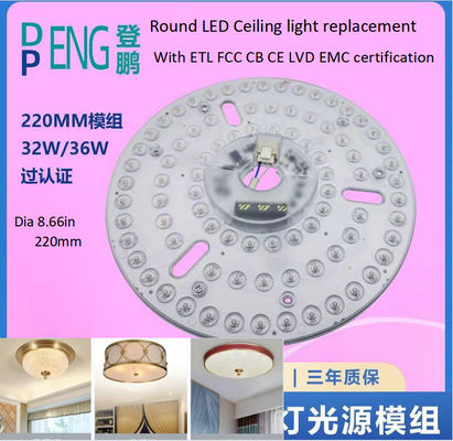 220mm dimmable bulat led lampu langit-langit pengganti 120v Aluminium PCB BOARD Sirkuit PCBA Untuk Lampu Langit-langit