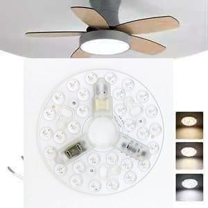 ERP Rosh LED Modul 5CCT 12W/18W/24W DIP Switch Lampu Langit-langit Kipas Dengan Witch Power Mengganti Modul LED